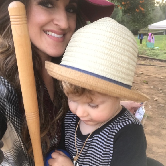 H&M Fedora Straw Hat 1 1/2-2yr - Picture 5 of 6